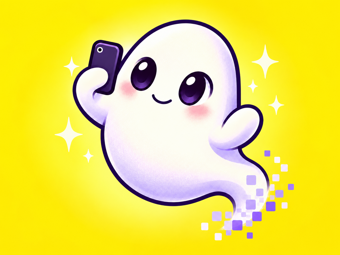Ghosted taking a selfie